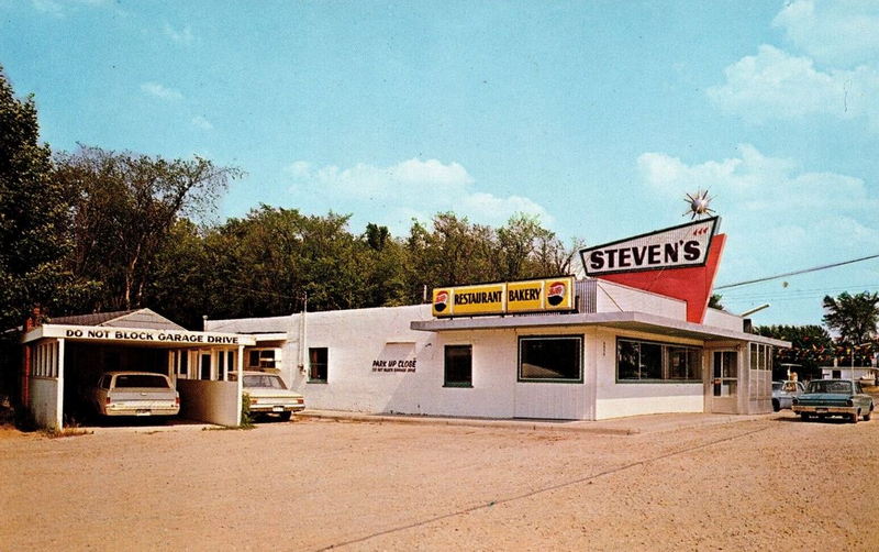 Stevens Restaurant & Bakery - Vintage Postcard